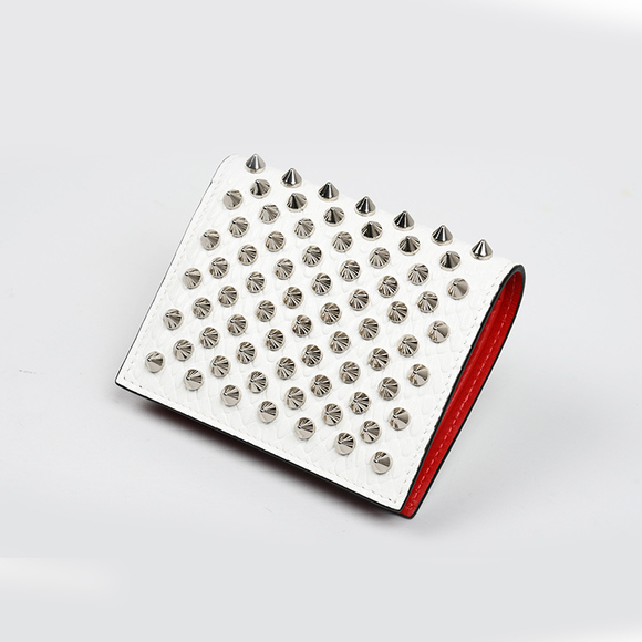 Christian Louboutin Handbags - Christian Louboutin Bi-fold Wallet White Red